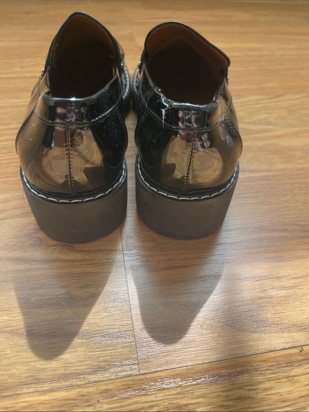 Franco Sarto Black Patent Penny Loafers - Women - Picture 3 of 4